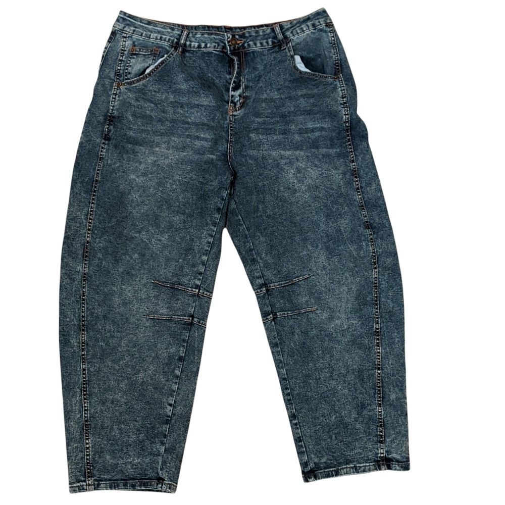 Barrel Blue Jeans Women 2XL Plus